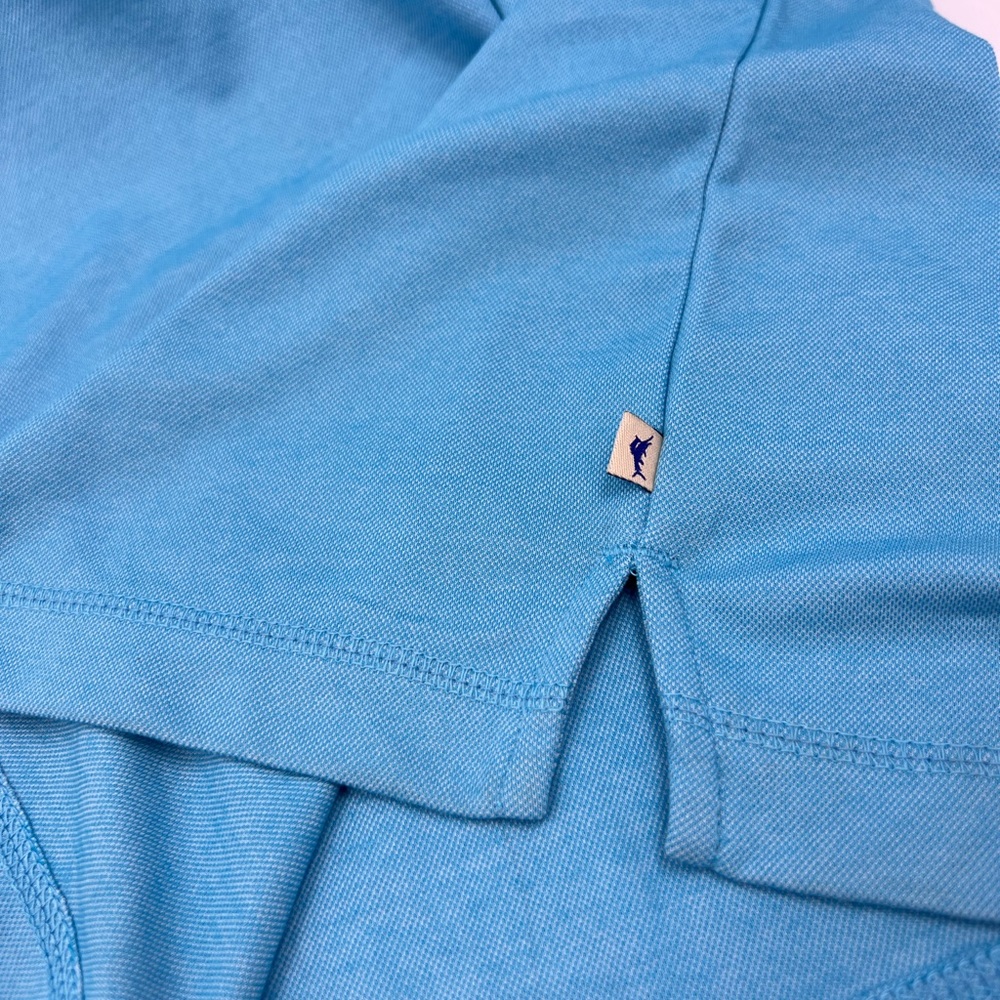 TOMMY BAHAMA POLO SHIRT, "BLUE CRUSH (SKY BLUE) COLOR SIZE LARGE MEDIUM (M) - Picture 9 of 15